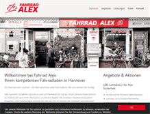 Tablet Screenshot of fahrrad-alex.de